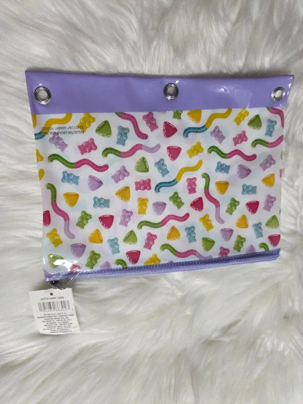 Gummy Theme Pencil Pouch & Keychain Set